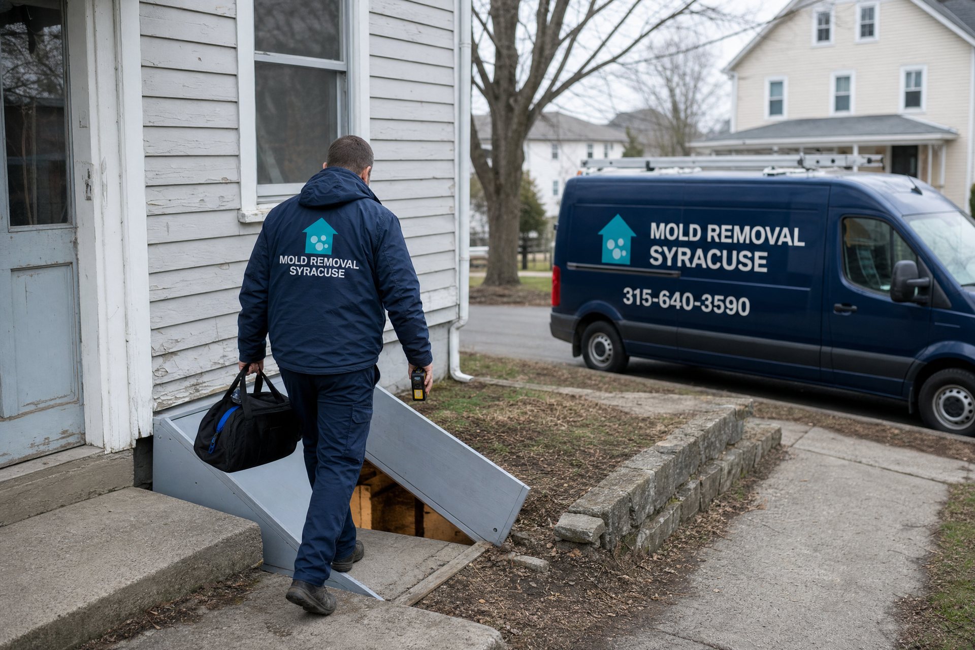 Moisture assessment in a basement